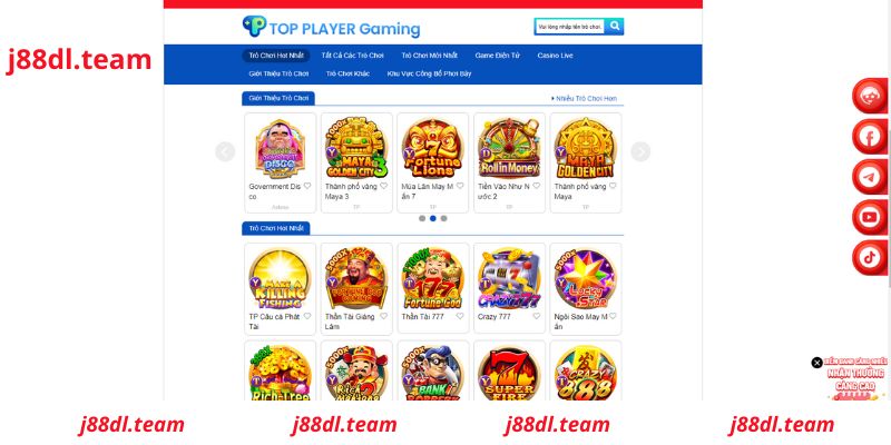 Những tựa game Casino online J88 đẳng cấp